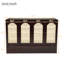 Grand lit escamotable, armoire-lit en bois de pin avec centrale électrique et panneau de décoration en rotin, espresso-52654294
