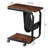 Wheel End Table Side Table with Storage