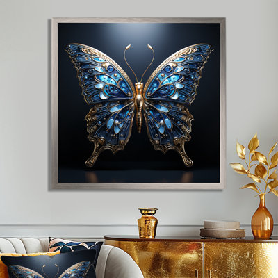 «Butterfly Watery Blues I», reproduction sur toile