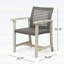 Élégantes chaises de salle à manger Hampton en bois et osier, ensemble de 2, en bois d'acacia durable avec tressage en osier artisanal pour une utilisation intérieure et extérieure