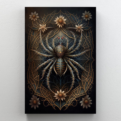 " Wildflowers And Spider "