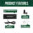 Black Low Voltage Integrated LED Metal Step Light Pack