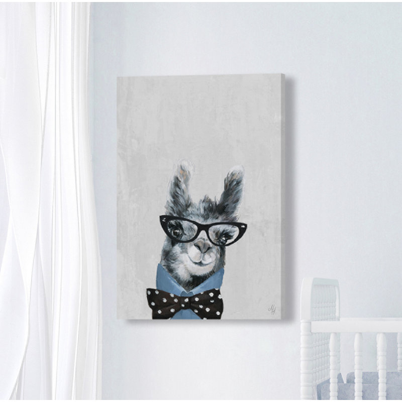 Glendale Llama with a Bow III, reproduction sur toile tendue, H 30 po x l 20 po x P 1,5 po