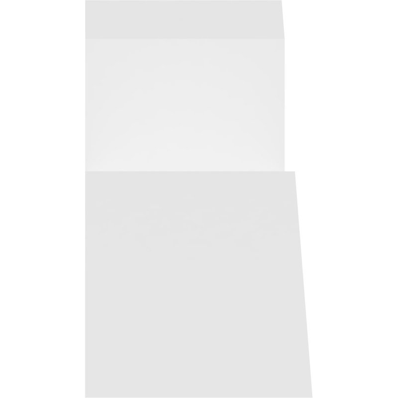 Support à pignon en uréthane Portland Signature, brun clair apprêté, L 36 po x H 7 1/2 po, P 2 po x F 6 po