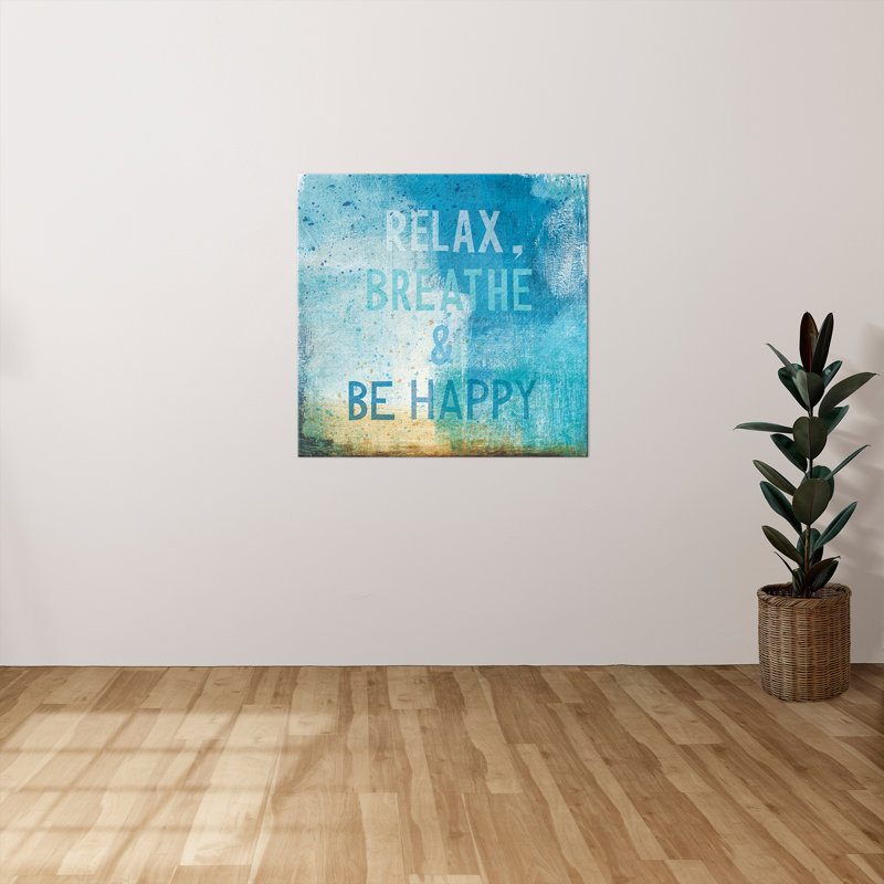 «Beachscape Abstract I», art textuel sur toile tendue, H 18" x l 18" x P 1", Toile tendue