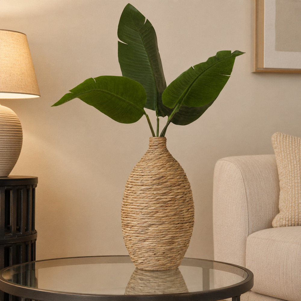 Sabre 21.75'' Handmade Seagrass Table Vase