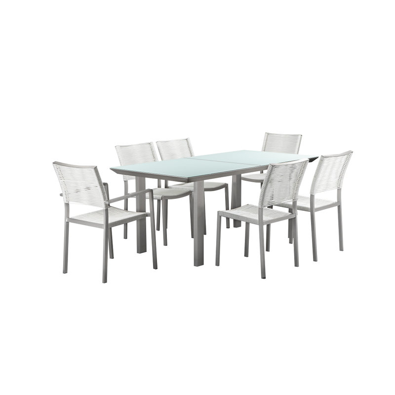 Bella 13 Piece Complete Patio Set, White