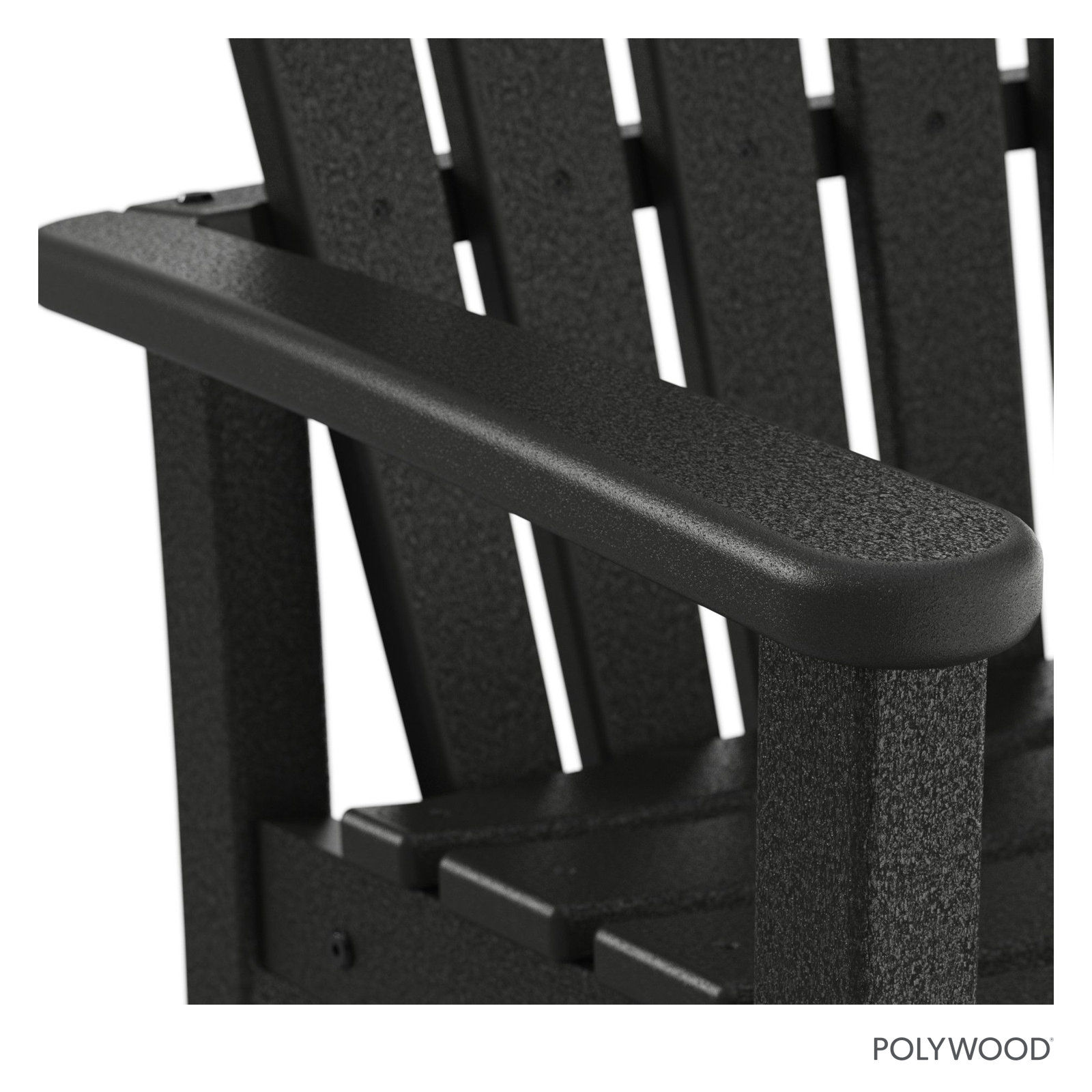 POLYWOOD® Palm Coast Patio Bar Stool, Black