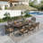 Chesham 8 - Person Patio Dining Set with Oval Table , Cushions Included-542146750