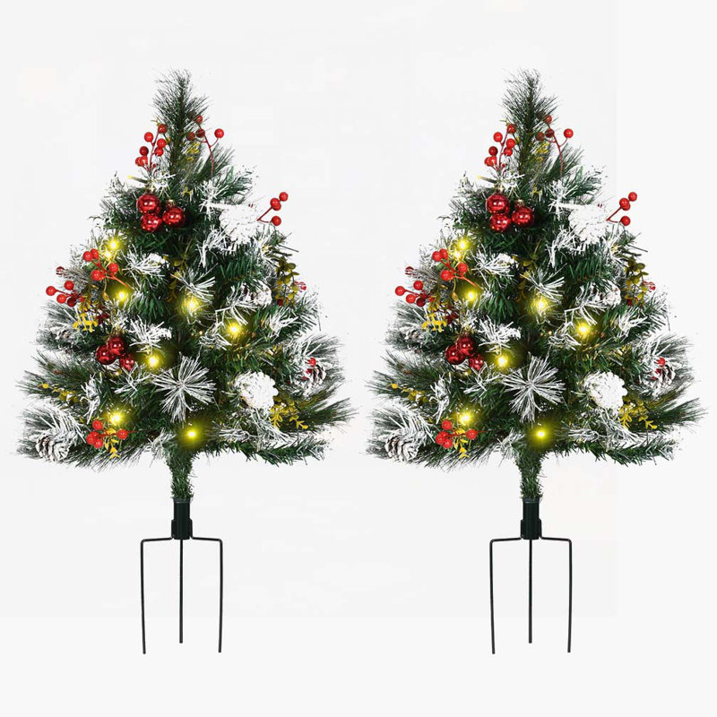 Arbre de Noël artificiel pré-éclairé 2,5 pi avec 2 entrées 2,5 pi