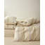 Ensemble de housse de couette à rayures en coton Faith - Qualité supérieure et naturel-126544703-126544704