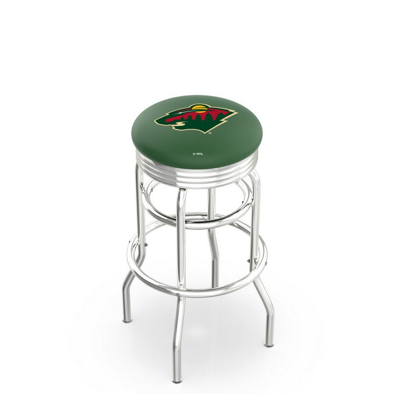 NCAA Bar & Counter Stool, Minnesota Wild, Counter Stool (25" Seat Height)