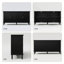 Buffet 58 "vintage avec tablettes réglables et 4 portes, buffet avec placage en bois massif-149456581
