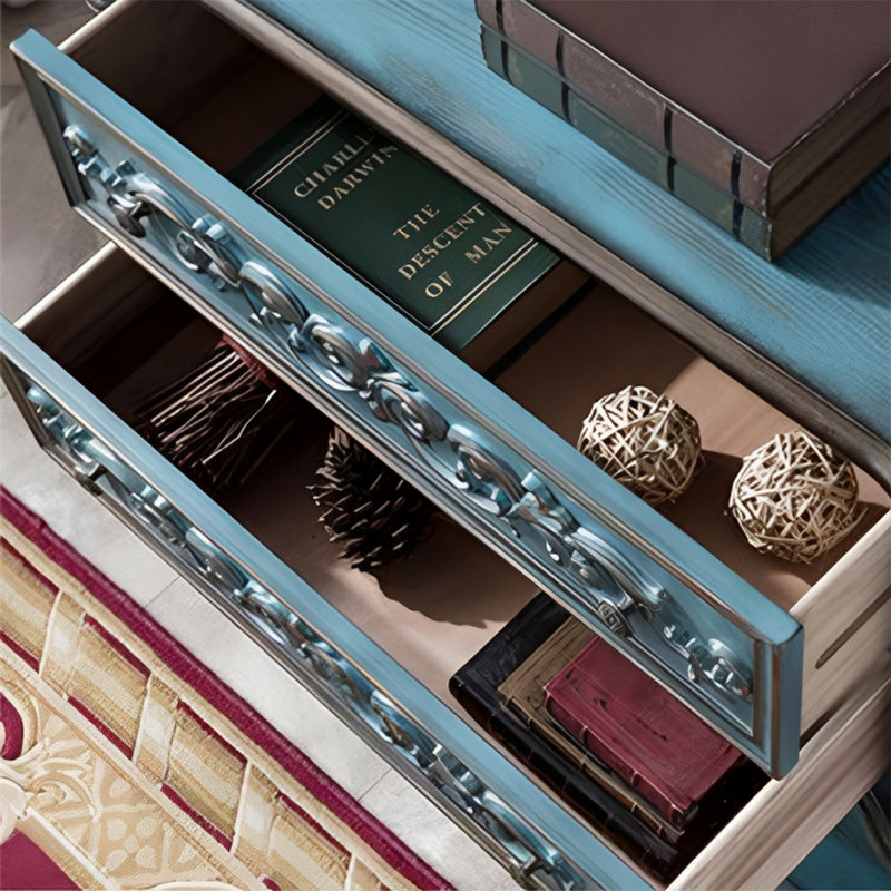 Console American Retro, H 34,25 po x l 55,12 po x P 15,75 po