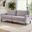 Canapé moderne pour causeuse pour le salon, fauteuil inclinable en chenille, housse amovible, coussins à ressorts, structure en bois massif, assemblage facile pour les petits espaces
