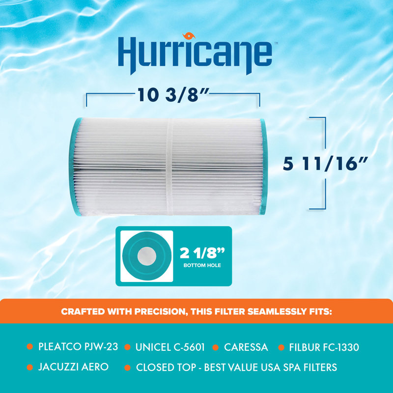 Replacement Spa Filter Cartridge for Pleatco PJW-23 and Unicel C-5601