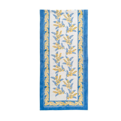 Tapis de couloir Sebring - bleu et jaune - 16 po x 90 po