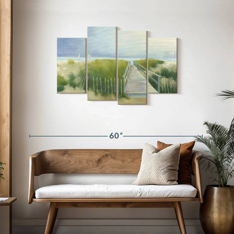 Gillard Walk With Boats, 27" H x 43" W