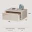 Eco Floating Bedside Table With Drawer And Metal Handle, Bedroom-1400951474