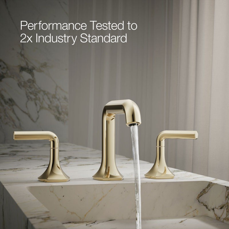 Occasion Sink with Straight Design Single Hole Bathroom Faucet with Drain Assembly, Vibrant French Gold
