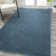 Asalah Solid Low-Pile Turquoise Rug