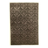 Handmade Cotton and Silk Floral Area Rug