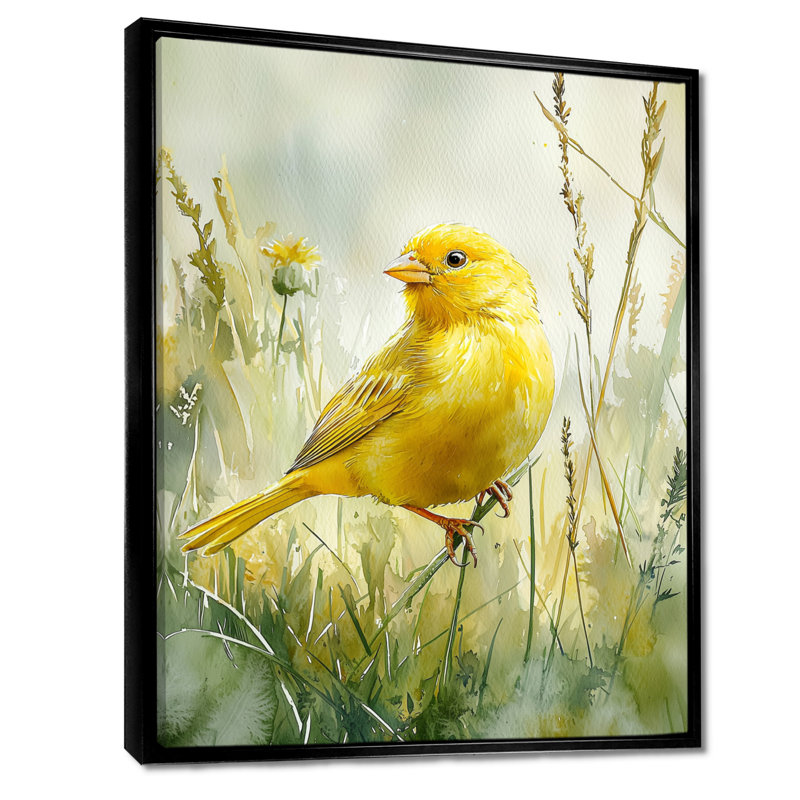 Goode - animaux, art mural sur toile, Noir, noir, noir, noir, Impression encadrée flottante, H 20 po x l 12 po
