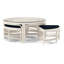 Raffles Rattan Cocktail Table with Benches-71441913-71441853