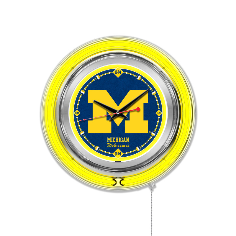 Horloge murale 15 po NCAA, Michigan