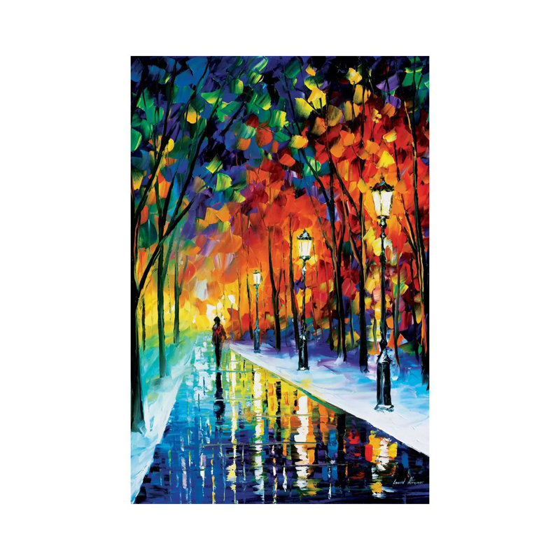 Frozen Path by Leonid Afremov - Painting on Canvas, 66.04 cm H x 45.72 cm W x 1.91 cm D, Wrapped Canvas