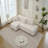 Wool Left Facing Sectional Sofa With Chaise