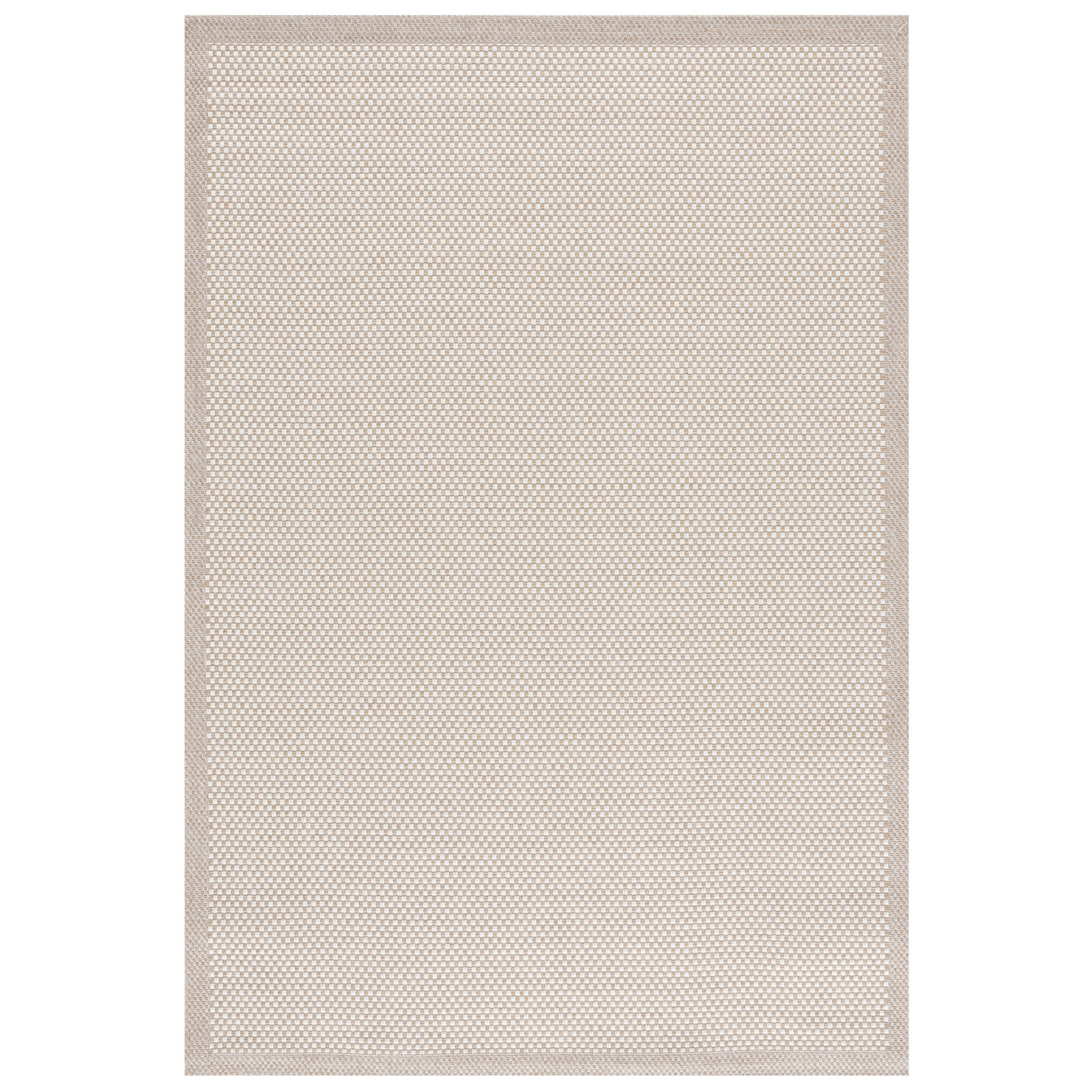 Osaka Sisal All-Weather Performance Checkered Rug, Rectangle 5'3" x 7'6"