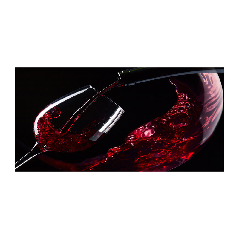 Red Wine - No Frame Print, Canvas, 50cm H x 100cm W