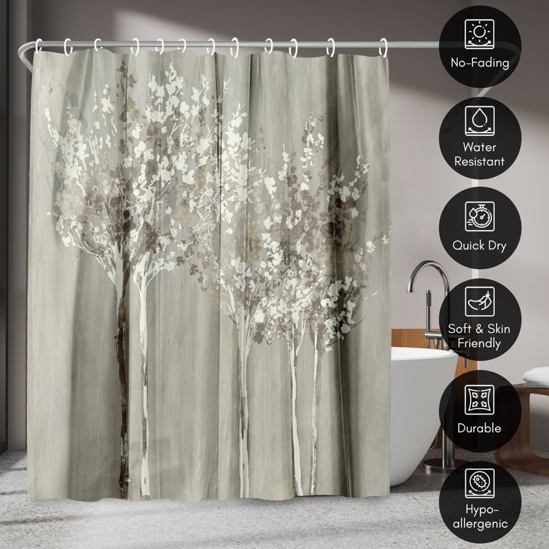 Botanical Shower Curtain Dusky by PI Creative Art