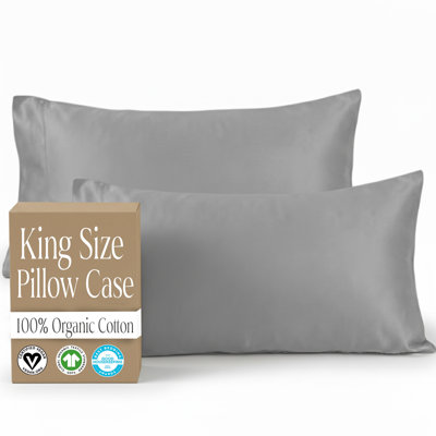 Organic Cotton Pillowcase Set - King