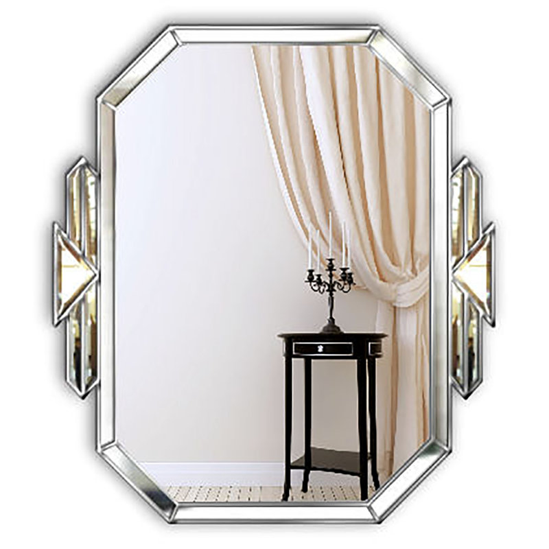 Jaquelin Flat Wall Mirror, Silver