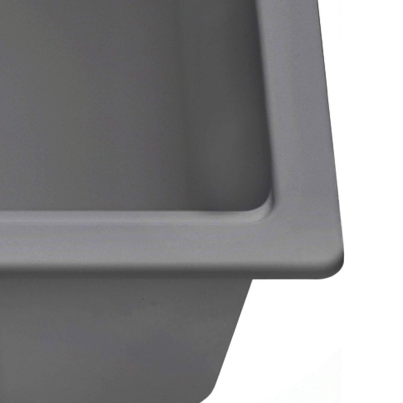 Ruvati 33-inch Granite Composite Quartz Workstation Drop-in Topmount Kitchen Sink Urban Grey -, Urban Grey
