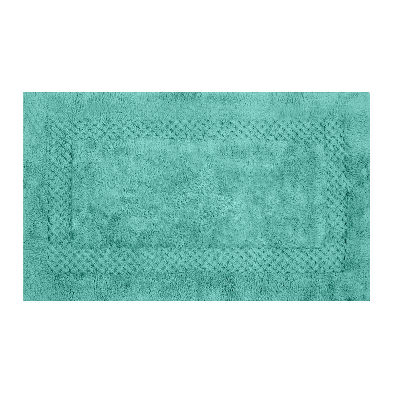 Antigona Soft Bath Rug, Aqua, 24" W x 40" L