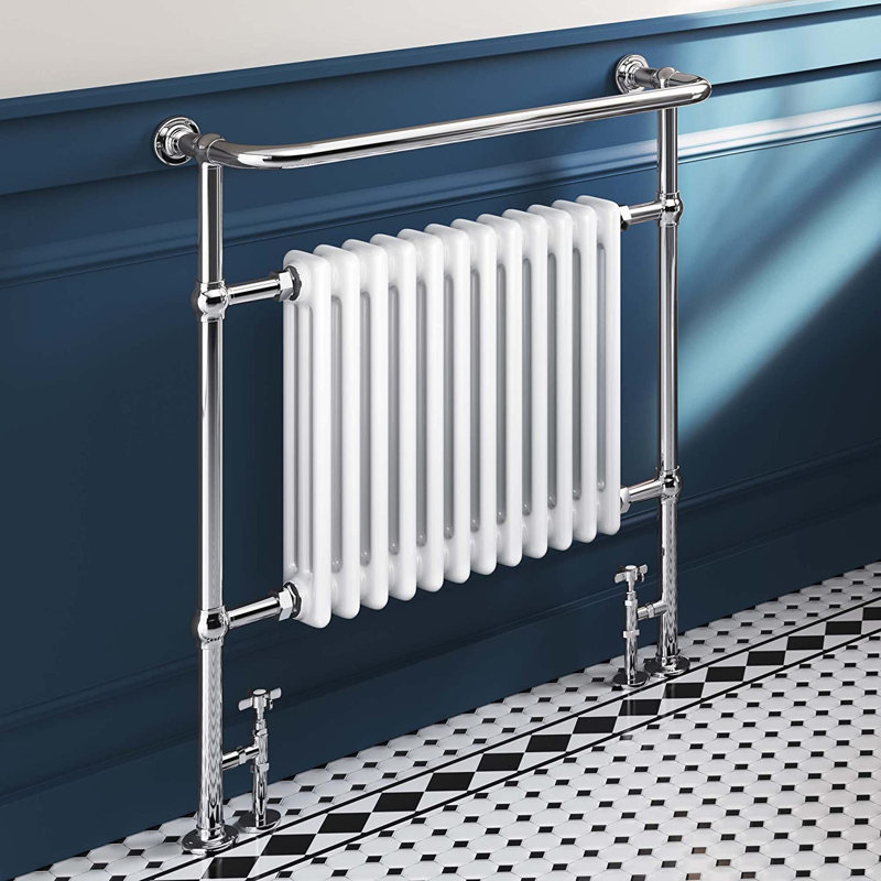 iBathUK Traditional Designer Heated Towel Rail Bathroom Radiator, 12, 952cm H x 839cm W x 235cm D