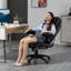 Massage Office Chair with Adjustable Arms Swivel Desk Chair-96788279