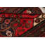 Tapis décoratif en laine de conception unique noué à la main Hamedan rouge de 3 pi 4 po x 5 pi 2 po
