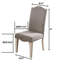 Ensemble de 2 chaises d'appoint de style transitionnel avec cadre blanc et cadre gris
