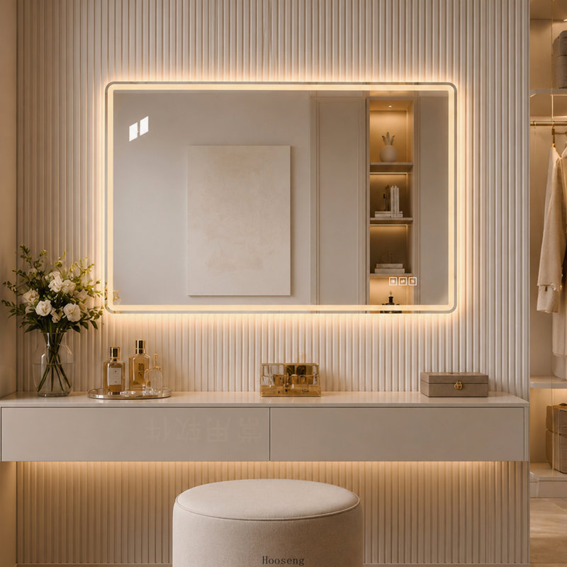 24"x32" Rectangular LED Bathroom Vanity Mirror, Front‑Lit & Backlit, Anti‑Fog, Wall Mount