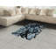 Tapis décoratif floral à haute densité en fibres de polyester-42031266
