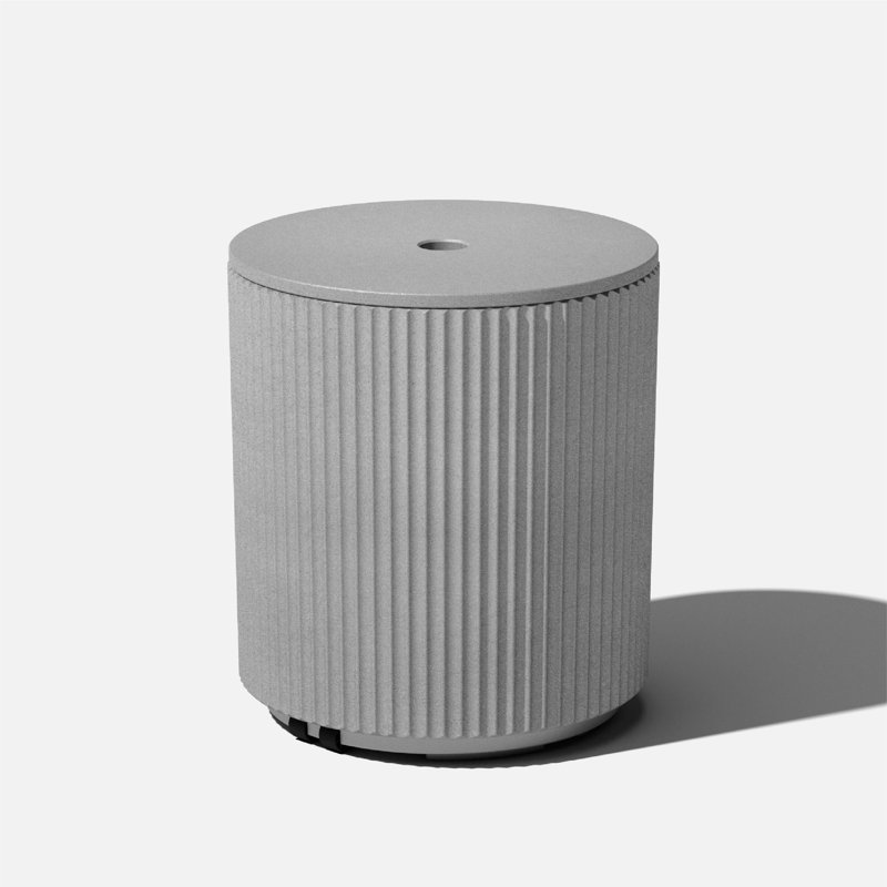 Table d'appoint Demi Shade, Gris