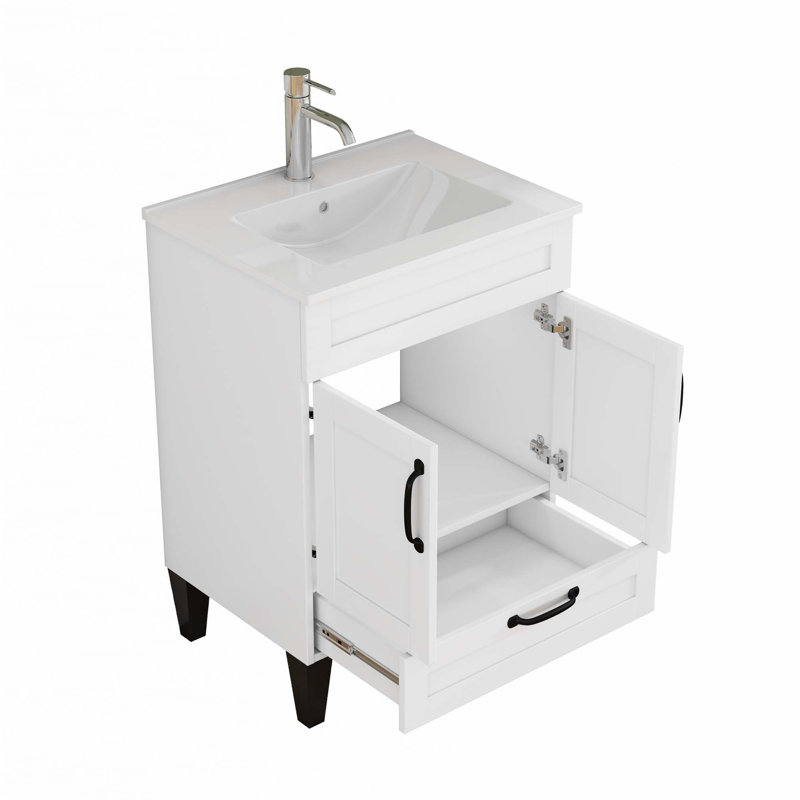 24-Inch Bathroom Vanity With Sink Combo