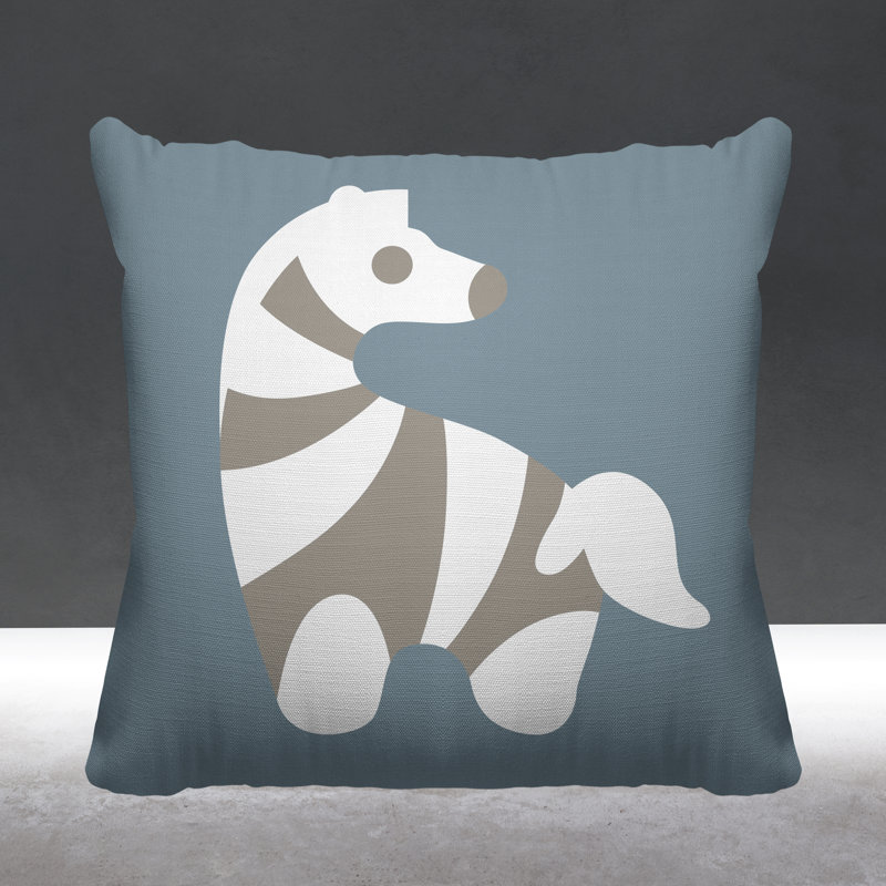 Coussin décoratif Simbi, L 15 po x H 15 po, Gris