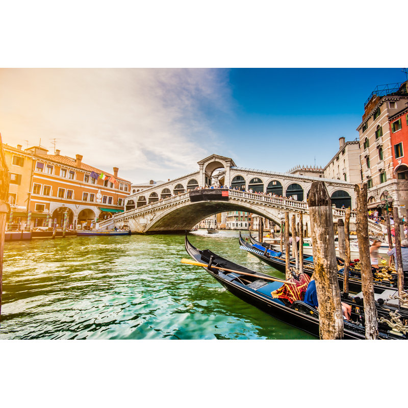 Rialto Bridge - Wrapped Canvas Print, 51cm H x 76cm W