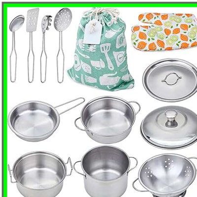 Kids' Play Pots and Pans Kitchen Set