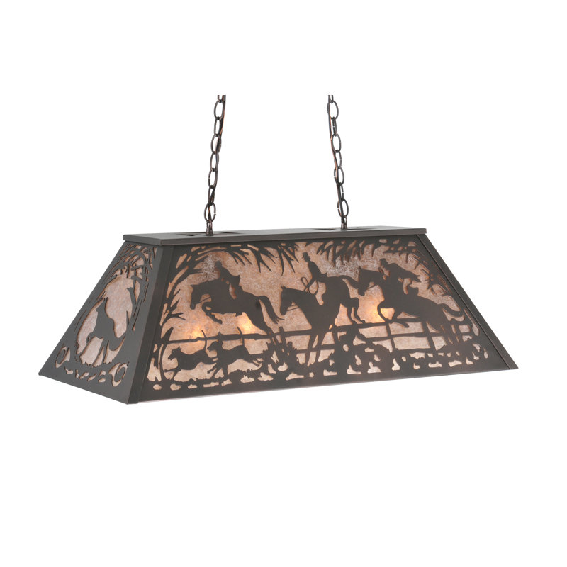 Rustic Lodge 6 - Light Pendant, 18" - 44" H x 33" W x 17" D